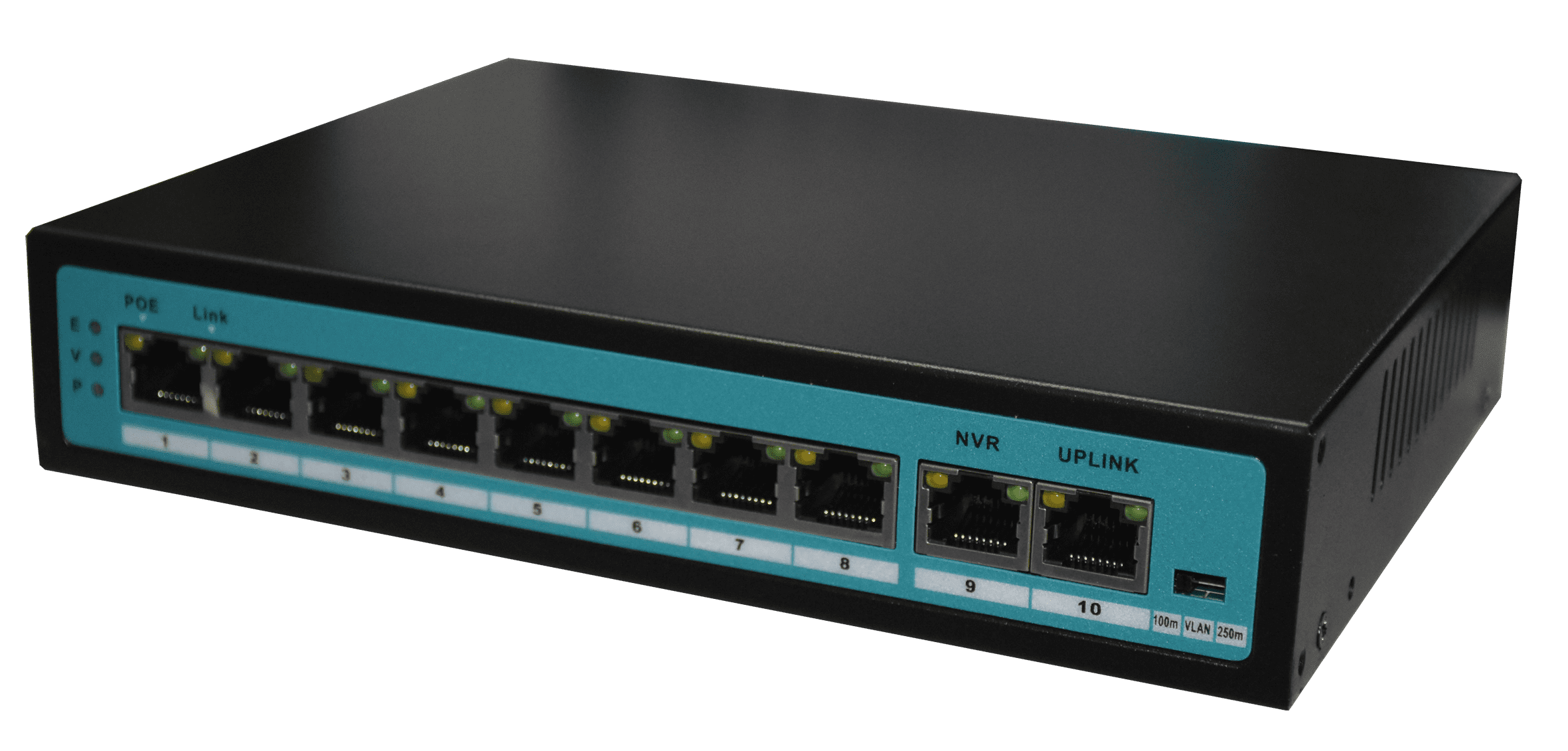 Switch Hub รุ่น WSC057A 8Port 100M +2Port 1000M Standard AI Smart PoE